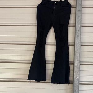 Black Flared Jeans
